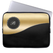 Goldmonogramm-Laptop-Kasten Laptopschutzhülle (Vorderseite)