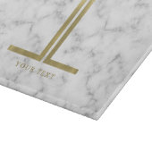 Goldmonogramm Schneidebrett (Ecke)