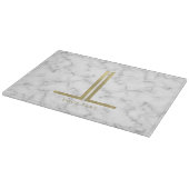Goldmonogramm Schneidebrett (Ecke)
