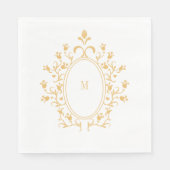 Goldmonogramm Serviette (Vorderseite)