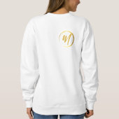 Goldmonogramm Sweatshirt (Rückseite)