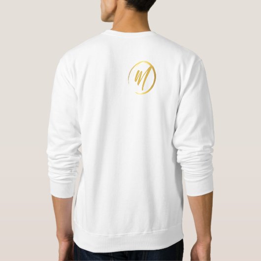 Goldmonogramm Sweatshirt (Rückseite)