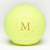Goldmonogramm Tennisbälle (Vorderseite)