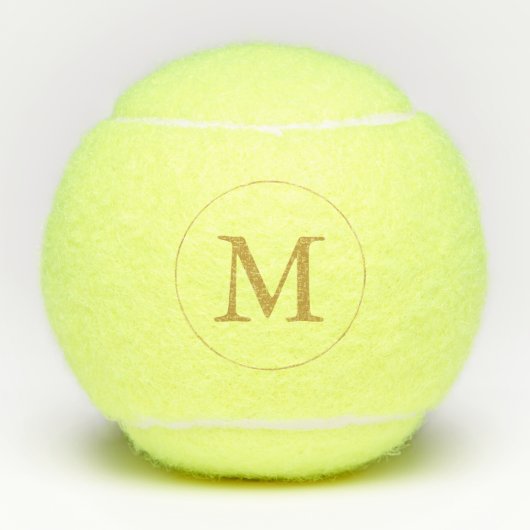 Goldmonogramm Tennisbälle (Vorderseite)