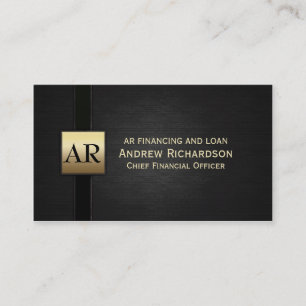 Goldmonogramm Visitenkarte