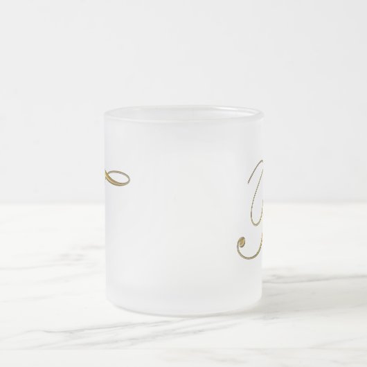 Goldmonogrammf Tassen und Steins (Mittel)