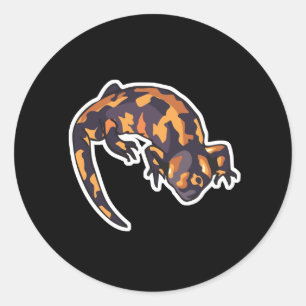 Goldmonster Runder Aufkleber