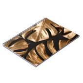 Goldmonstera-Blätter Notizblock (Linke Seite)