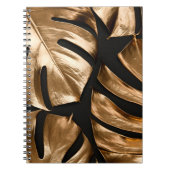 Goldmonstera-Blätter Notizblock (Vorderseite)