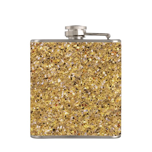 Goldmosaike Flachmann (Rückseite)