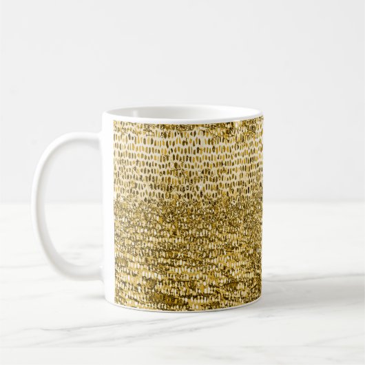 Goldmosaikmuster Kaffeetasse (Links)