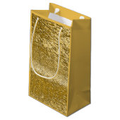 Goldmosaikmuster Kleine Geschenktüte (Rückseite Schrägansicht)