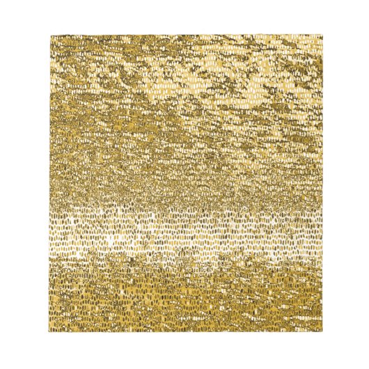 Goldmosaikmuster Notizblock (Vorderseite)