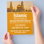 Goldmoschee, islamische Lehrwerbung Flyer (Hand)