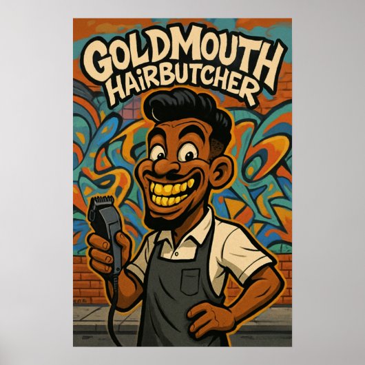 Goldmouth Haarschlächter Poster (Vorne)