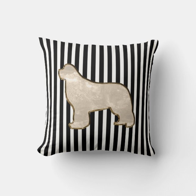 Goldmulti Seitenneufundland-Hundekissen Kissen (Vorderseite)