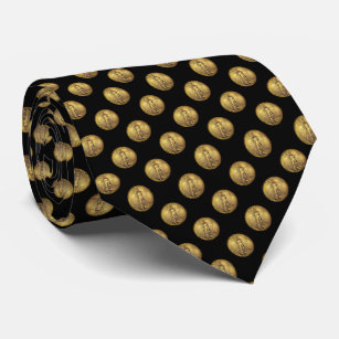 Goldmünze für Männer   Krawatte