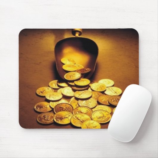 Goldmünze gießen mousepad (Mit Mouse)