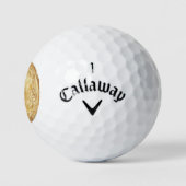 Goldmünze Golfball (Logo)