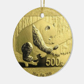 Goldmünze Keramikornament (Links)