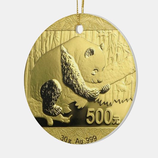 Goldmünze Keramikornament (Links)