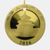 Goldmünze Keramikornament (Hinten)