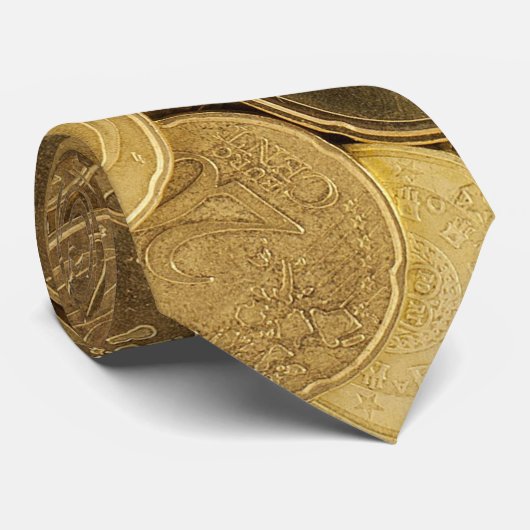 Goldmünze-Krawatte Krawatte (Gerollt)