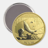 Goldmünze Magnet (Vorderseite/Rückseite)