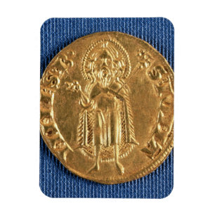 Goldmünze, mit Johannes dem Täufer, 16. Jahrhunder Magnet
