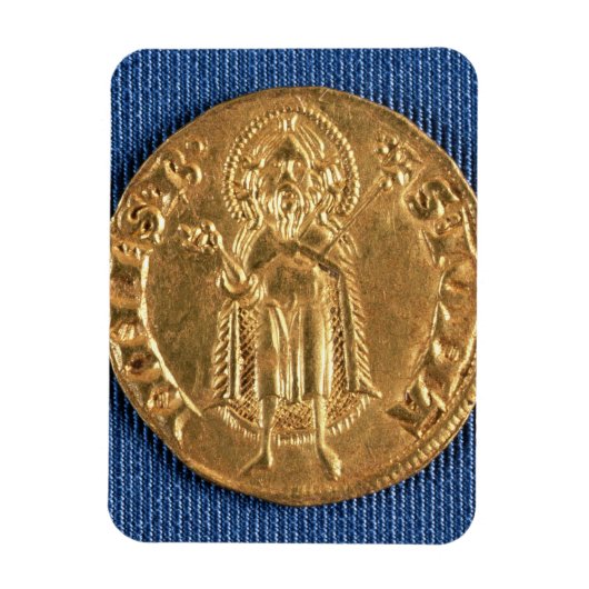 Goldmünze, mit Johannes dem Täufer, 16. Jahrhunder Magnet (Vertikal)