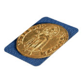 Goldmünze, mit Johannes dem Täufer, 16. Jahrhunder Magnet (Linke Seite)