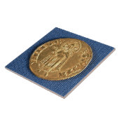 Goldmünze, mit Johannes der Baptist, 16. Fliese (Seite)