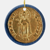 Goldmünze, mit Johannes der Baptist, 16. Keramikornament (Hinten)