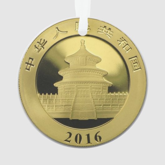 Goldmünze Ornament (Rückseite)