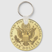 Goldmünze Schlüsselanhänger (Vorderseite)