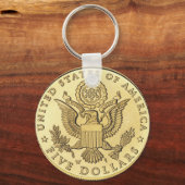 Goldmünze Schlüsselanhänger (Vorderseite)
