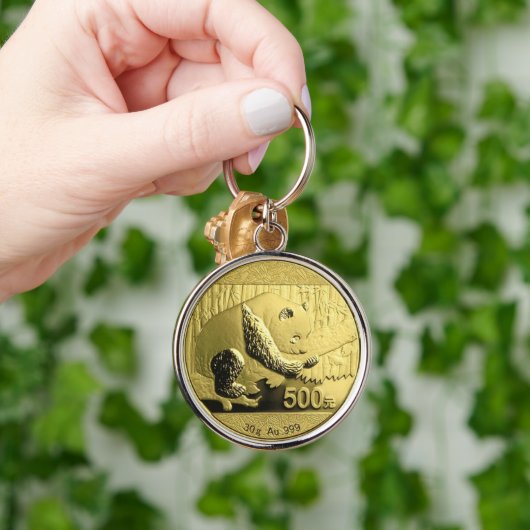 Goldmünze Schlüsselanhänger (Hand)