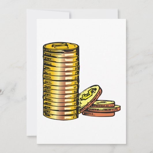 Goldmünzen Einladung (Vorderseite)