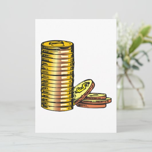 Goldmünzen Einladung (Stehend Vorderseite)