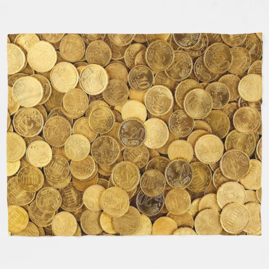 GOLDMÜNZEN FLEECEDECKE (Vorderseite (Horizontal))