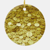 Goldmünzen Keramik Ornament (Hinten)