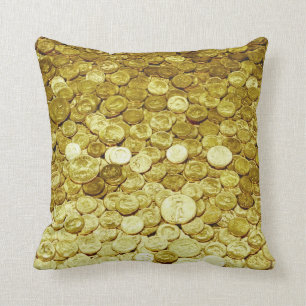 Goldmünzen Kissen
