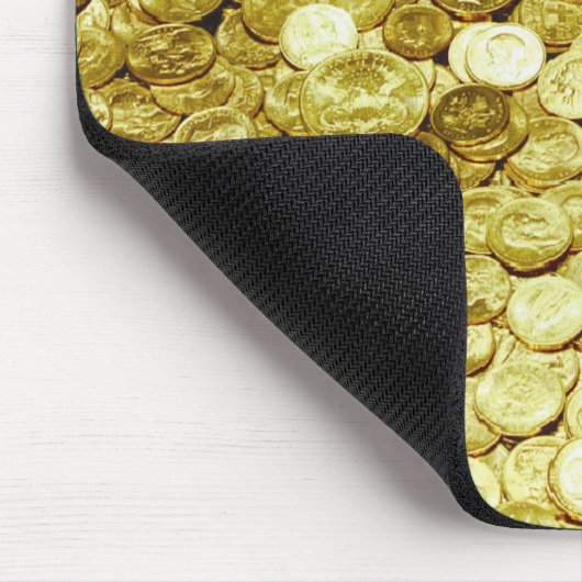 Goldmünzen Mousepad (Ecke)