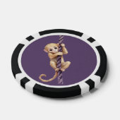 Goldmünzenaffe lila Seil Pokerchips (Einzeln)