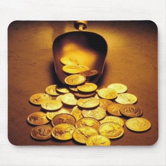 Goldmünzenguss Mousepad (Vorne)