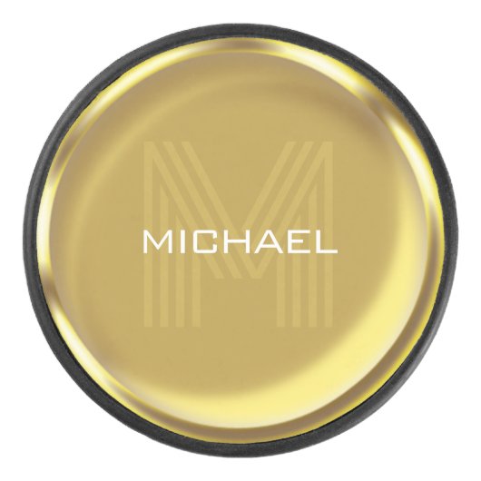 Goldmünzname Monogram Eishockey Puck (Vorderseite)