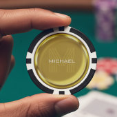Goldmünzname Monogram Pokerchips