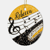 Goldmusik - personalisiert keramik ornament (Links)