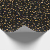 GoldMusiknote Geschenkpapier (Ecke)