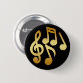 GOLDMusiknoten Button (Vorne & Hinten)